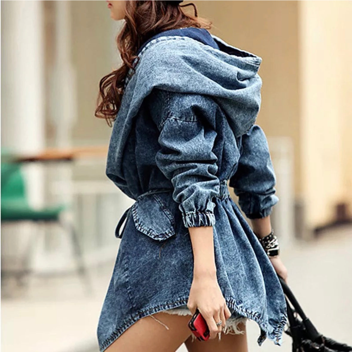 Fall Denim Peacoat